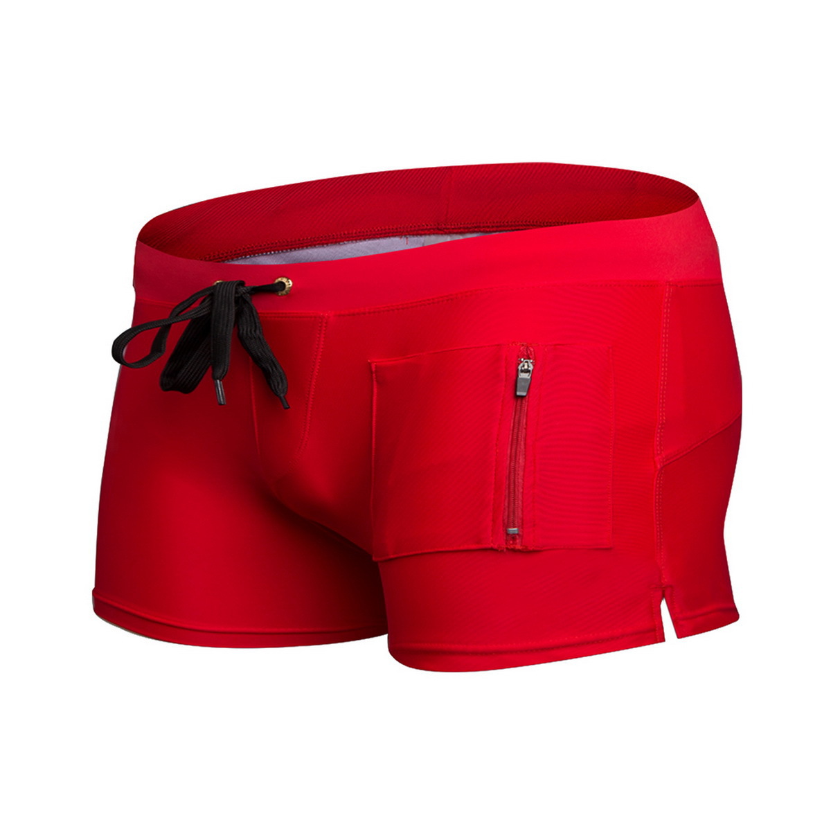 Comercio exterior popular Lycra tela cintura baja contraste color de secado rápido bañador hombres Fitness deportes ropa fábrica de Ventas Directas image 11