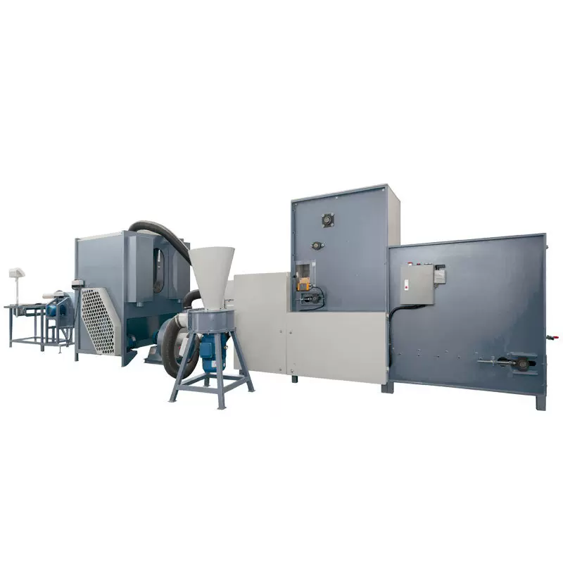 工厂销售公仔棉及各种短纤送料开松纤维棉混合搅拌填充称量一体机