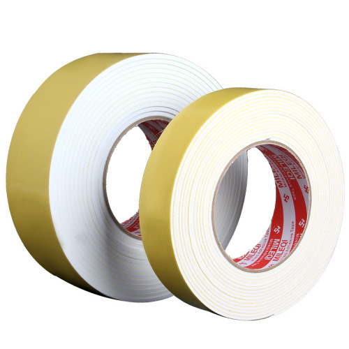 EVA single-sided white sponge tape foam foam rubber shock-proof buffer waterproof seal anti-collision strip punching and customization