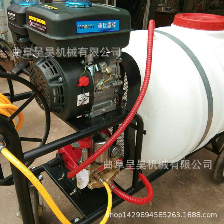 400升500升大容量推车打药机 推拉移动升人力果蔬除草灭虫打药机