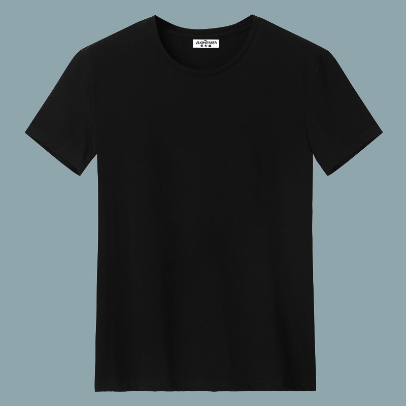 Camiseta de manga corta para hombres de verano camisa de fondo ropa superior estudiante slim-fit moda media manga blanca T cuello redondo camiseta moda para hombres