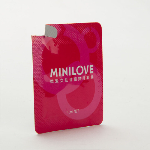 External use of 1.5ml Micro Love Essence to enhance female adult products with MINILOVE branding for dropshipping.