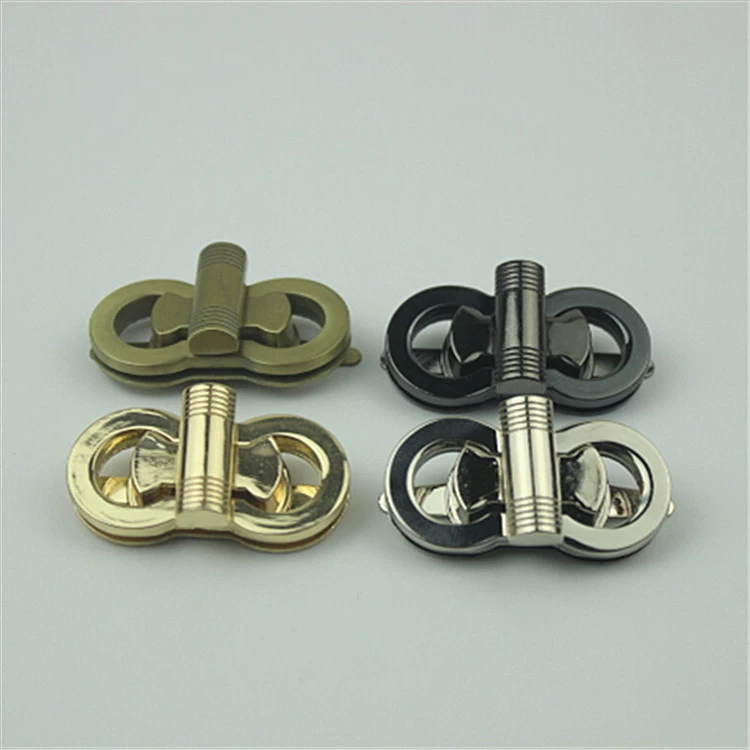 Камера аппаратных аксессуаров Золотой умирают литья твист замок вилка замок бабочка замок сумка замок аппаратных аксессуаров