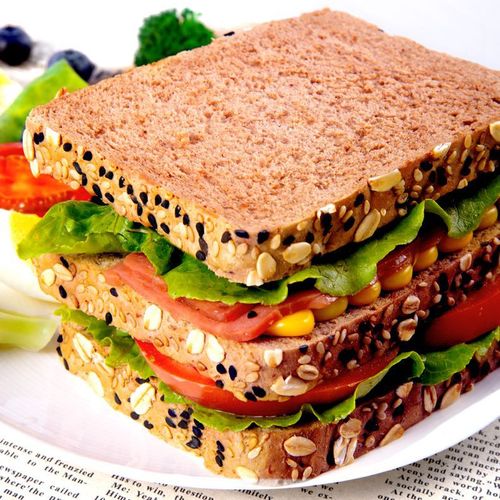 Whole Grain Rye Bread High Fiber No Sugar Meal Replacement Breakfast Bread Office Leisure Food Wholesale