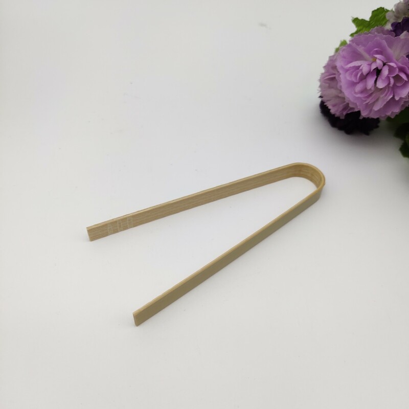 Venta caliente en stock clip de bambú verde taza de agua barbacoa clip de hielo clip de barbacoa antideslizante clip de barbacoa al por mayor clip de bambú clip de alimentos