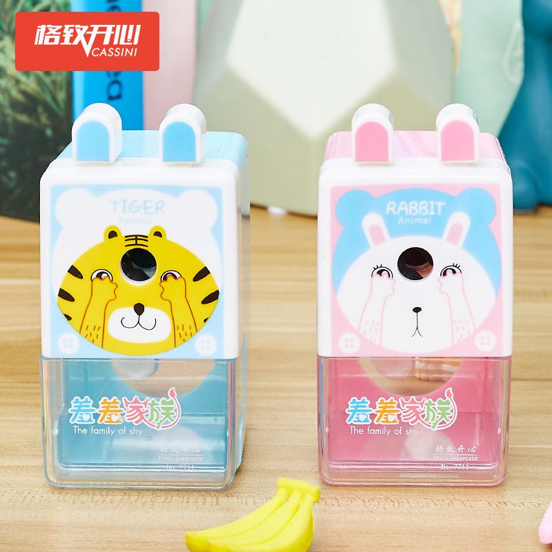 7711 vergüenza familia sacapuntas creativo Sacapuntas de lápiz de mano puede cortar color plomo sacapuntas automático