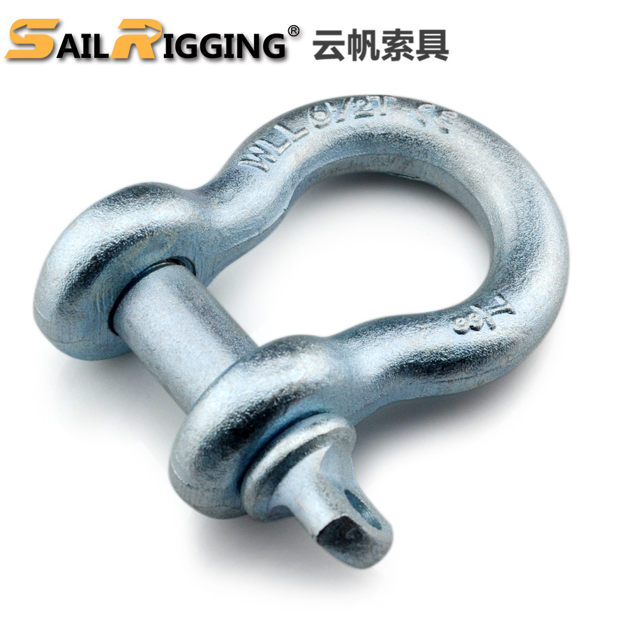 即墨索具厂直供高品质 4倍拉力高强度船用马蹄形美标卸扣 交期短