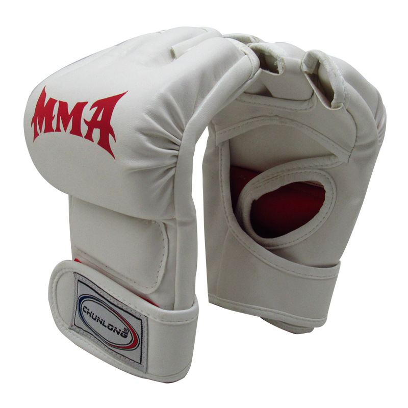 Guantes de boxeo al por mayor de fábrica nuevos guantes de lucha de medio dedo MMA