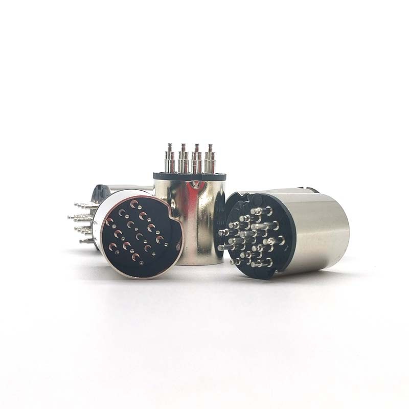 S端子电脑13P公头镀镍  大DIN13芯公头 大键盘13芯