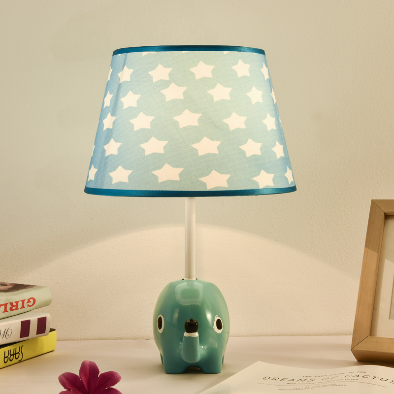 Yida Children's Room Table Lamp Simple Modern Small Table Lamp Cartoon Creative Decorative Lamps Boys and Girls Bedroom Bedside Lamp
