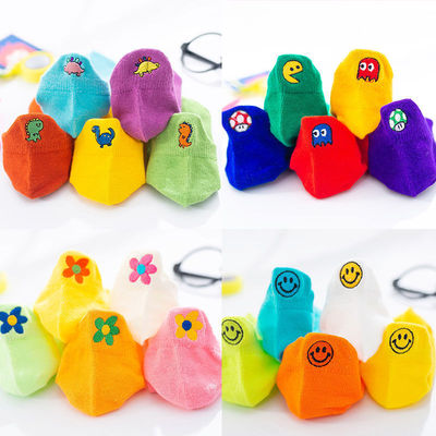 2024 Children's socks Commentaries Boat socks wholesale Tongwa Spring and summer Solid Embroidery Boat socks Infants baby Socks
