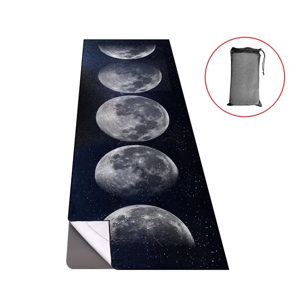 Digital printing non-slip sweat-absorbent yoga blanket widened fitness blanket high temperature yoga towel outdoor sports towel wholesale