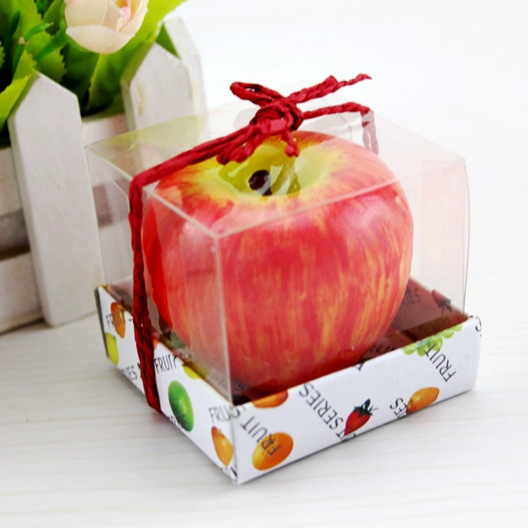 Apple Candle (Creative) — Decorative Fruit-shaped Candle, Small/Medium/Large, PVC Box Gift