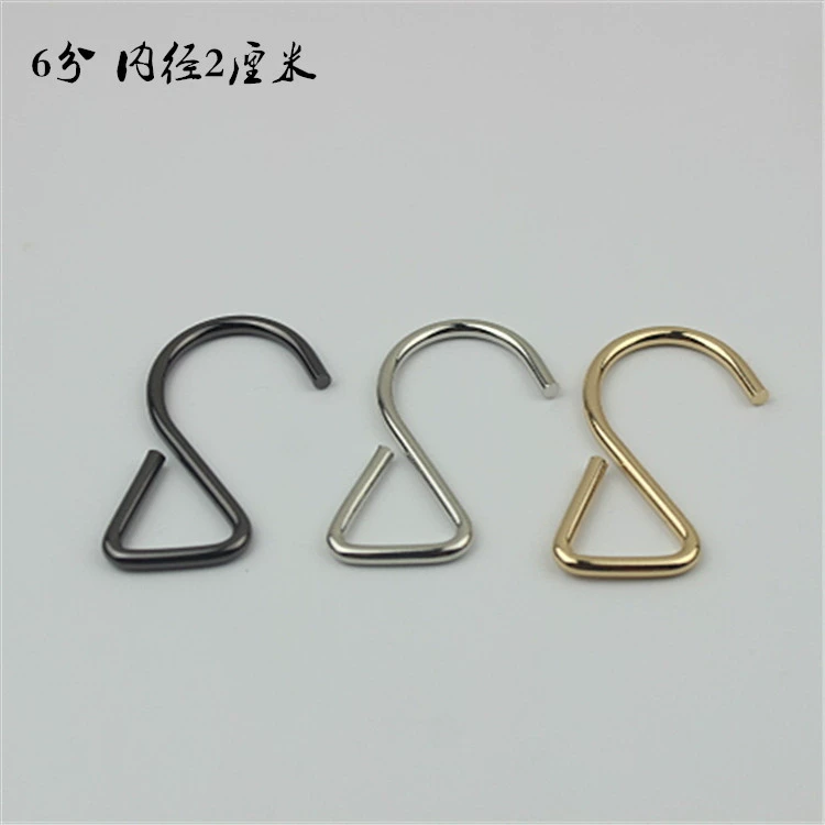 Аксессуары для багажа Вешалка из железной проволоки 2-образная Пряжка крючка S крючок внутренний диаметр 6 минут 2 см 3,8 диаметр проволоки