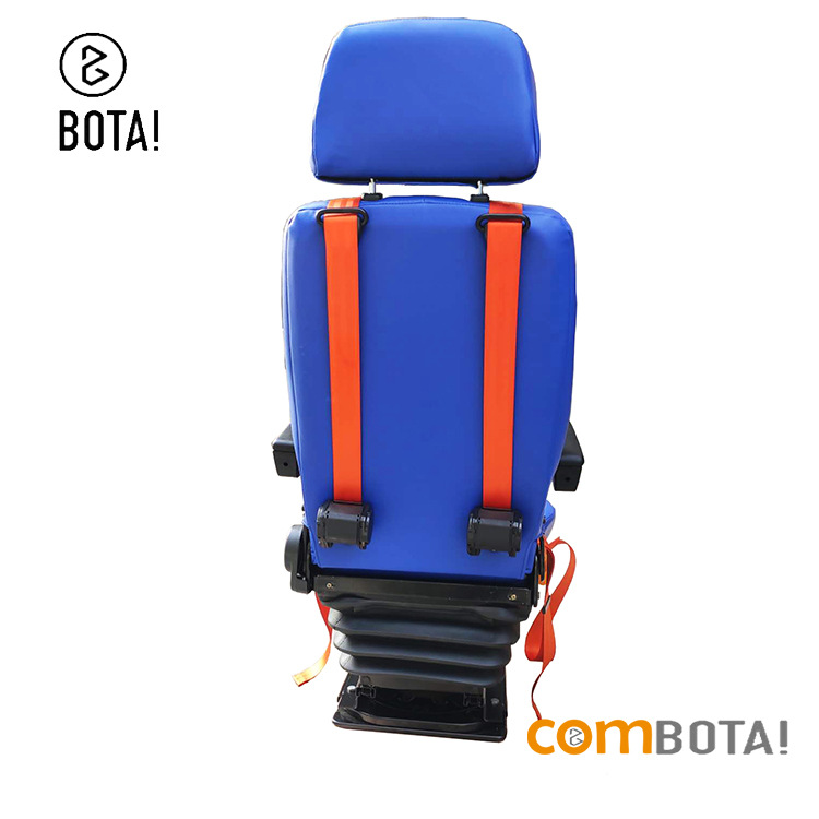 Asiento amortiguador del conductor de la ambulancia asiento amortiguador de cuatro puntos asiento del cinturón de seguridad asiento amortiguador de la suspensión mecánica del automóvil modificado médico