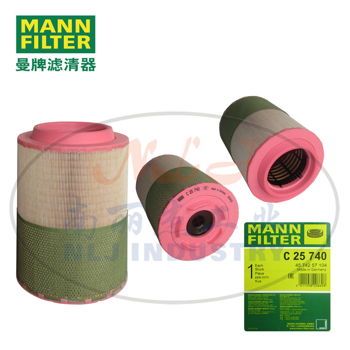 C25740空滤MANN-FILTER(曼牌滤清器)