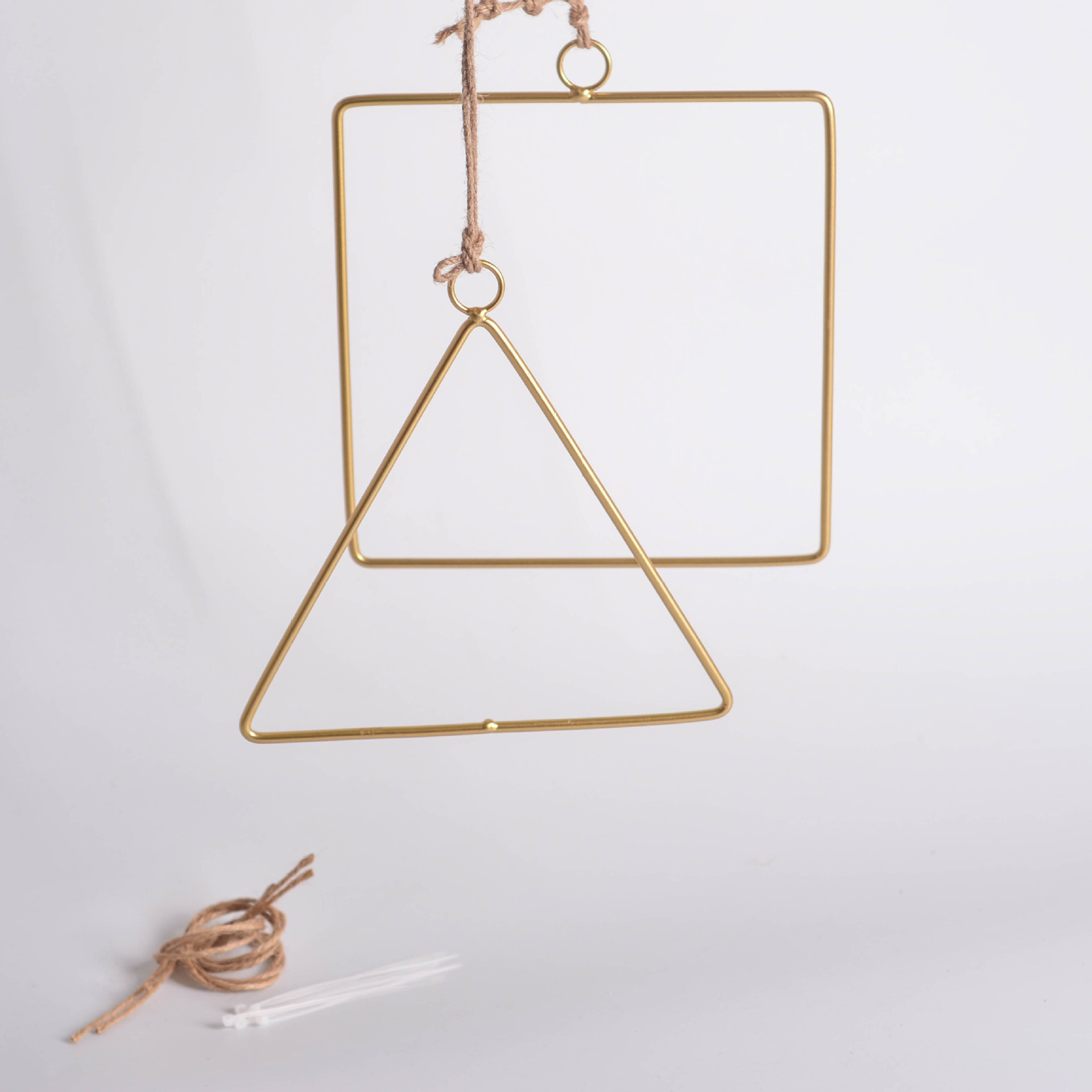 European -style wall decoration metal flower ring simple geometric…