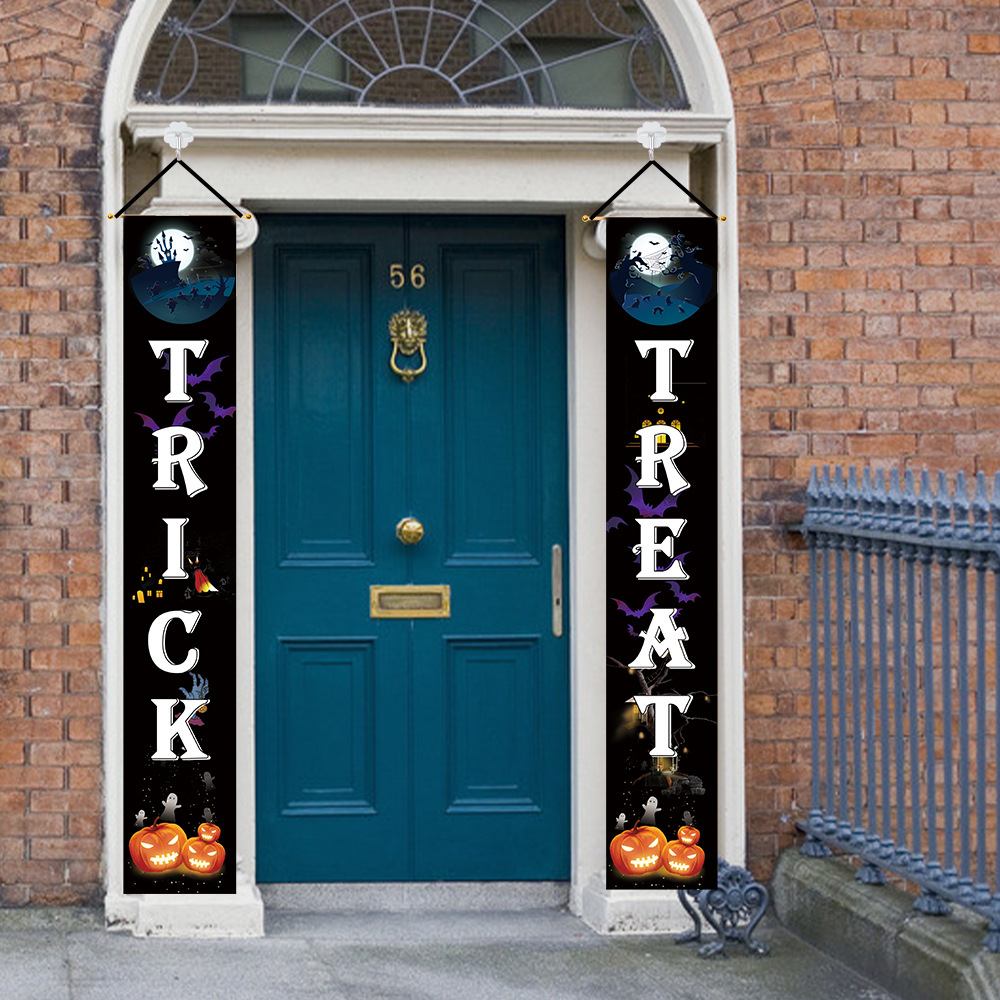 Pareado Decorativo de Halloween para Puerta de Tela para Halloween