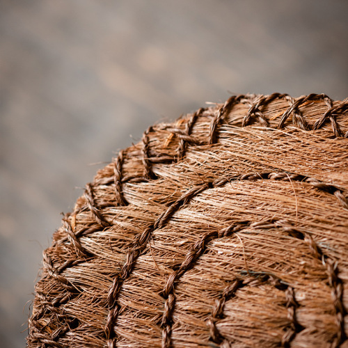 Natural thickened brown mat, brown wool woven pot mat, heat-insulating mat, coaster, iron pot, silver pot mat, tea ceremony placemat, factory supplied