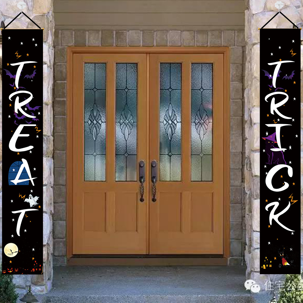 Pareado Decorativo de Halloween para Puerta de Tela para Halloween