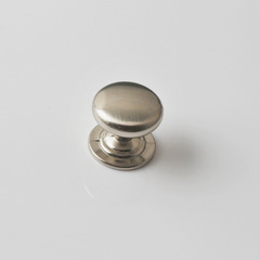 Factory Cream Style Cabinet Drawer Pulls Furniture Solid Thick Round Aluminum Alloy Brushed Polished Single Hole Pull