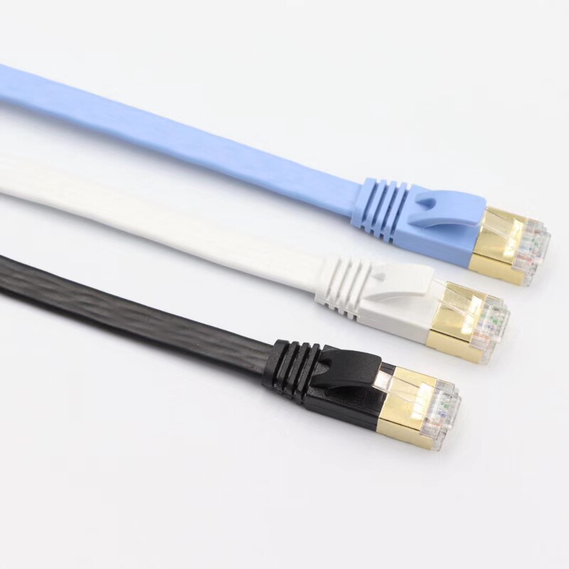 Category 7 Flat Network Jumper 2m Cat7 National Standard Test Category 7 Flat Network Cable with Rj45 Crystal Head