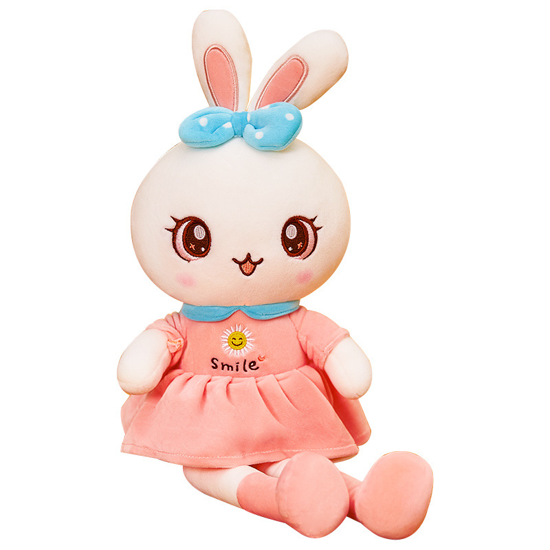 2020 Imei Doll New White Rabbit Plush Toy Rabbit Doll Creative Children's Rag Doll Birthday Gift