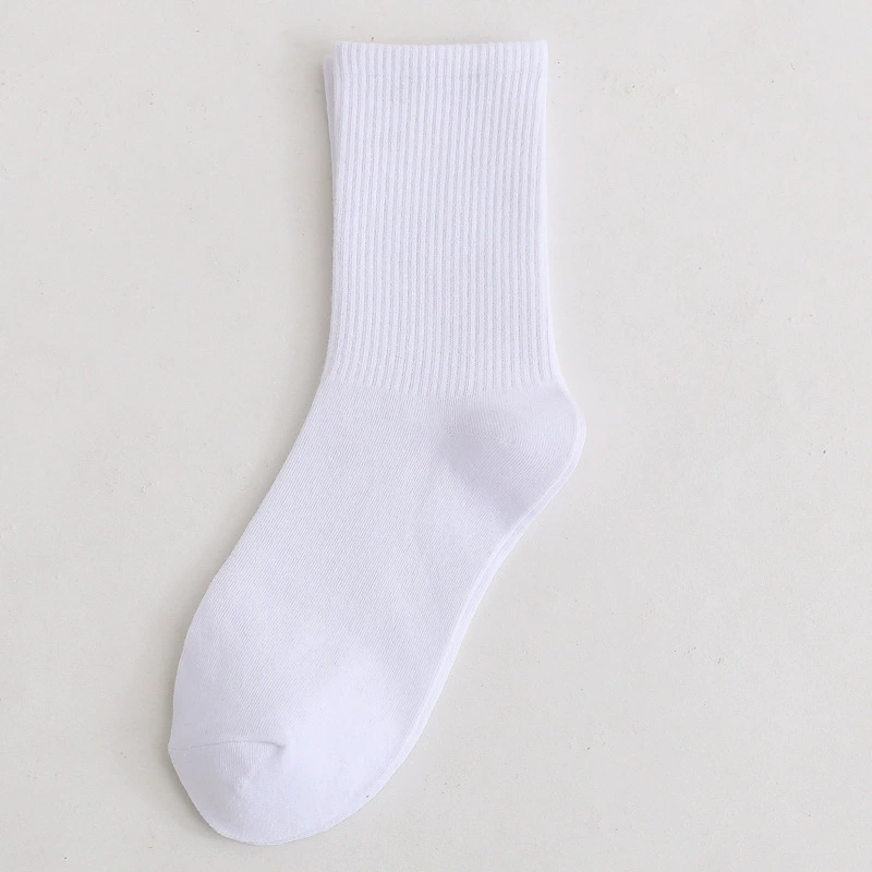 Mid‑length cotton socks, mid‑calf unisex, absorbent and odor‑resistant, cotton or thin velvet option