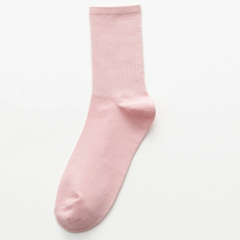 Mid‑length cotton socks, mid‑calf unisex, absorbent and odor‑resistant, cotton or thin velvet option