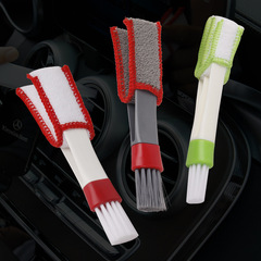 Cross-border multi-functional double-head gap brush, car air conditioning outlet cleaning brush, blind keyboard dust removal brush