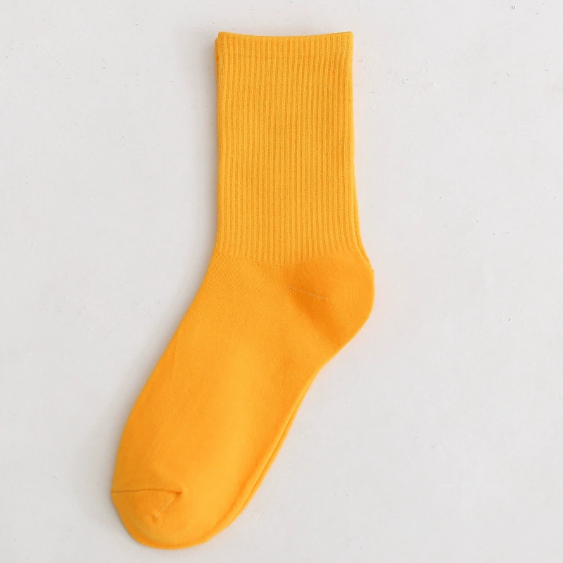 Mid‑length cotton socks, mid‑calf unisex, absorbent and odor‑resistant, cotton or thin velvet option