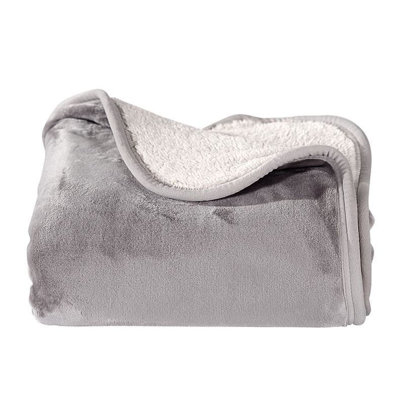 Blanket flannel blanket lambswool double-layer lazy blanket student nap blanket leg protection knee blanket small blanket shawl blanket