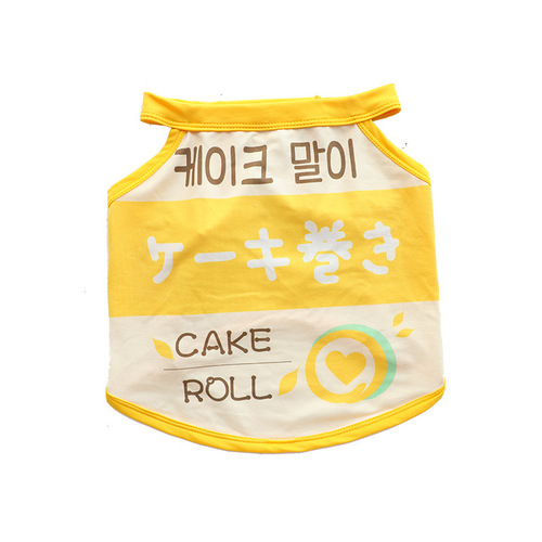 Wholesale pet dog summer elements cool skin-friendly vest French Teddy Corgi clothes summer thin T-shirt