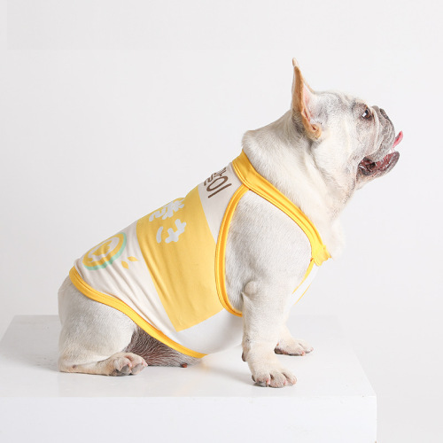 Wholesale pet dog summer elements cool skin-friendly vest French Teddy Corgi clothes summer thin T-shirt