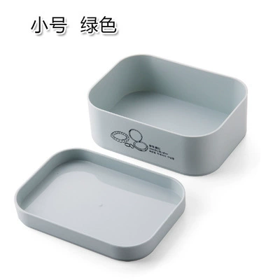 Table cosmetic plastic storage box, matte cover, face mask, lipstick for skin care, set, European style