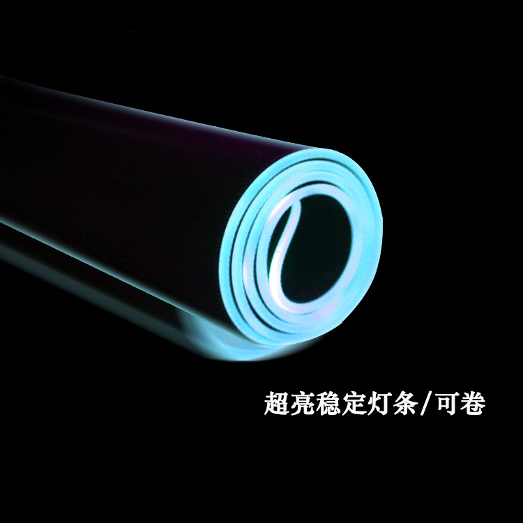 Colorido Led de gran tamaño luminoso mouse pad RGB Mesa Grande estera Gaming Keyboard mouse pad antideslizante estera de mesa