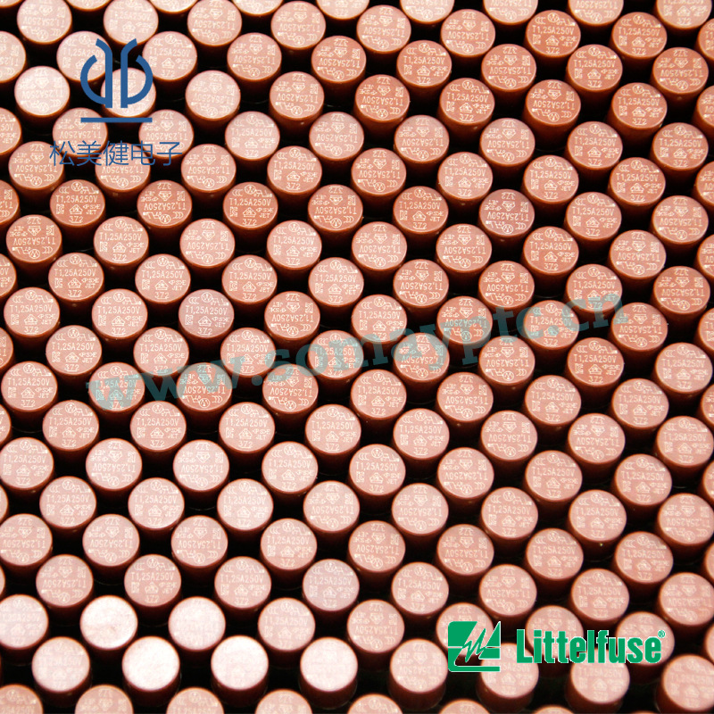 微型保险丝372112500001力特Littelfuse 圆形慢断8*8过流保险丝