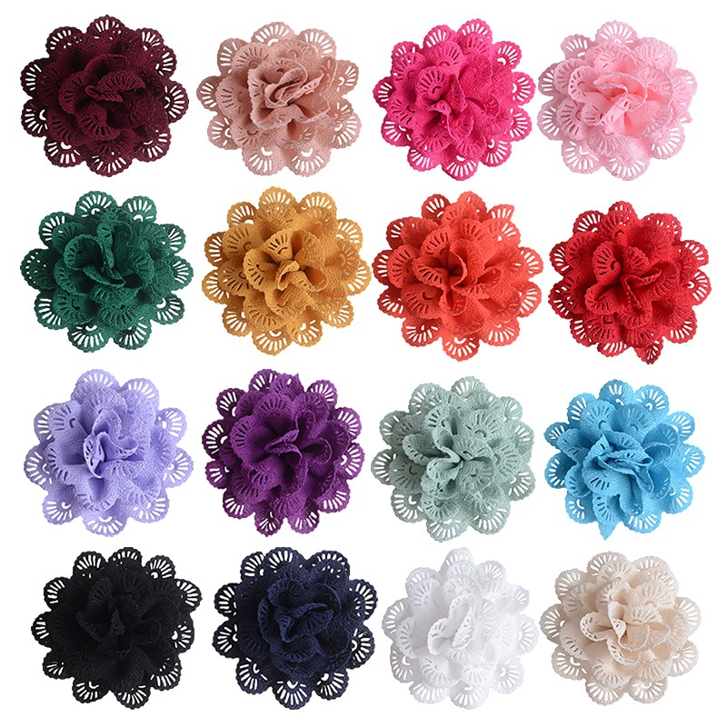 Фабрика 10 см жемчуг Конопля полый ткань цветок DIY украшения ручной работы обувь шляпа аксессуары ткань цветок оптом