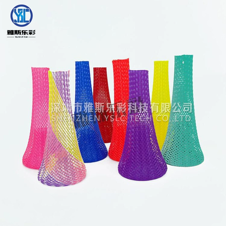 Оптовая продажа от производителя: новинка — игрушка-прыгун из плетеной сетки, игрушка-эльф, прыгающий в трубе из сетки