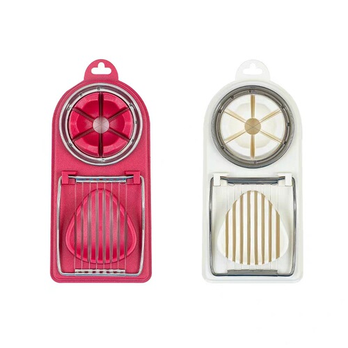 Cross-border two-in-one egg cutter, dual-purpose egg cutter, egg cutter, preserved egg splitter, vegetable slicer wholesale
