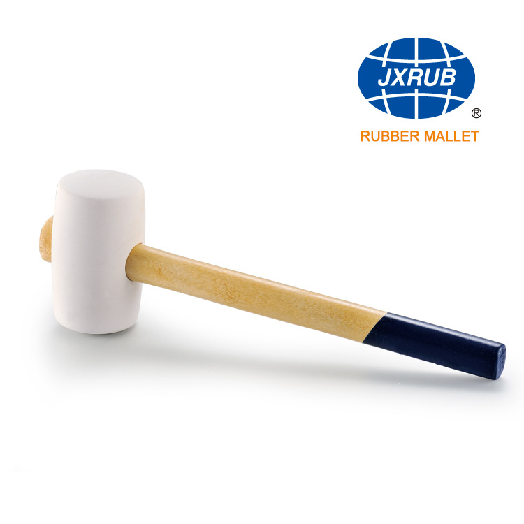 橡胶锤子微弹贴瓷砖装修安装工具榔头橡皮锤欧式木柄橡胶锤