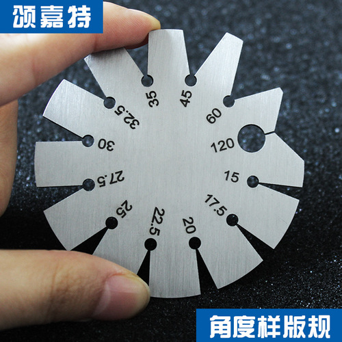 Angle template gauge woodworking tool bevel gauge blade angle ruler template chisel plane blade edge measuring inspection tool