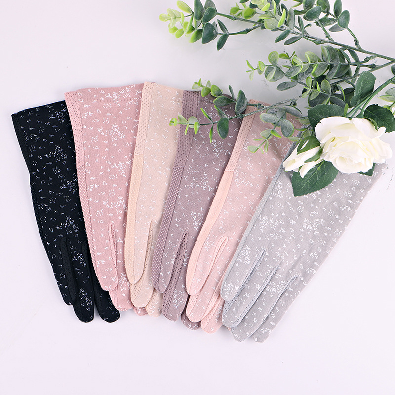 Women's 7049 thin spring and summer outdoor touch screen gloves cycling UV protection sun protection gloves