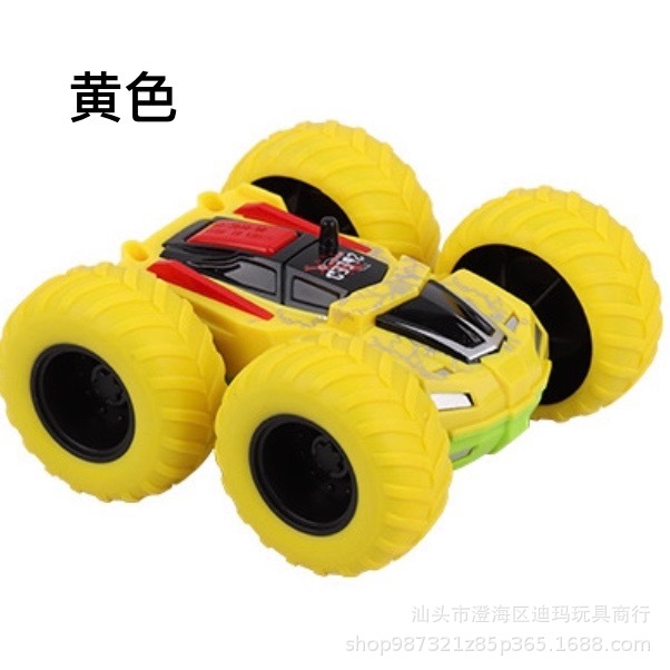 Juguete para niños niño inercia vehículo todoterreno modelo de simulación resistente a caídas 2-3 años 5 bebé pequeño vapor de tracción en las cuatro ruedas coche de doble cara