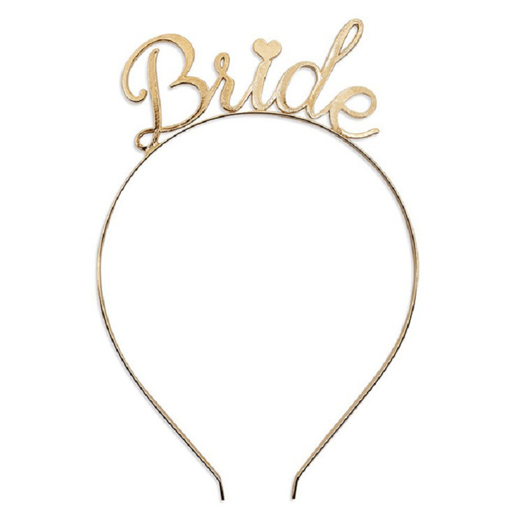 Solo partido europeo y americano nupcial velo de la boda traje Novia a ser Correa hombro cinturón ceremonial oro rosa dorado