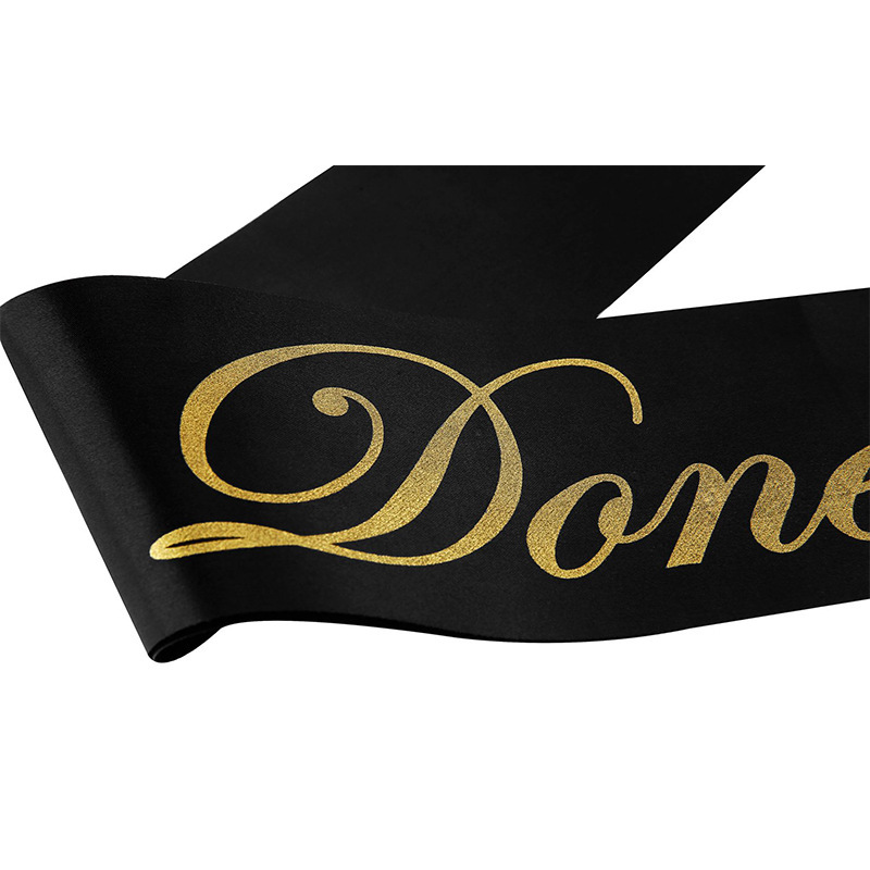 Correa de etiqueta de temporada de graduación transfronteriza Estoy hecho correa de hombro de fuente dorada temporada de graduación correa de hombro