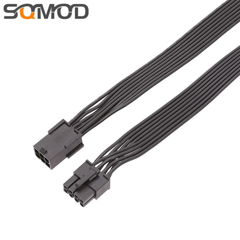 Computer Cable 6Pin to 8P Graphics Card Power Supply Cable 8-Pin Graphics Card Power Extension Cable Flat Cable Computer Cable 6Pin to 8P Graphics Card Power Supply Cable 8-Pin Graphics Card Power Extension Cable Flat Cable