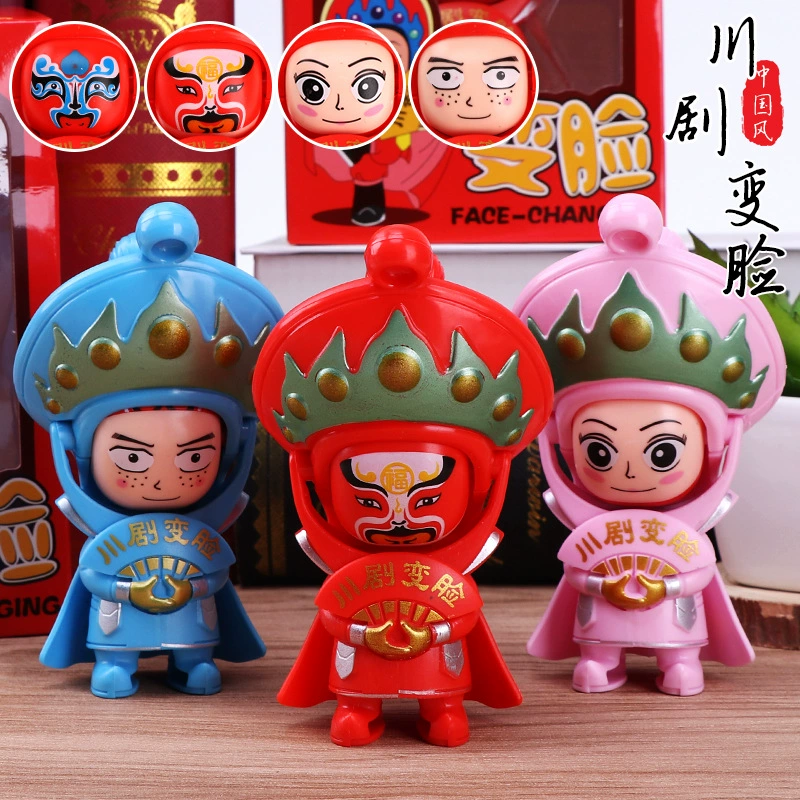 Кукла в стиле Sichuan оперного лица с cambiFace кукузоп горячие лица Пекинская опера смена лица дар foreigners подарок Douyin игрушка оптовая продажа