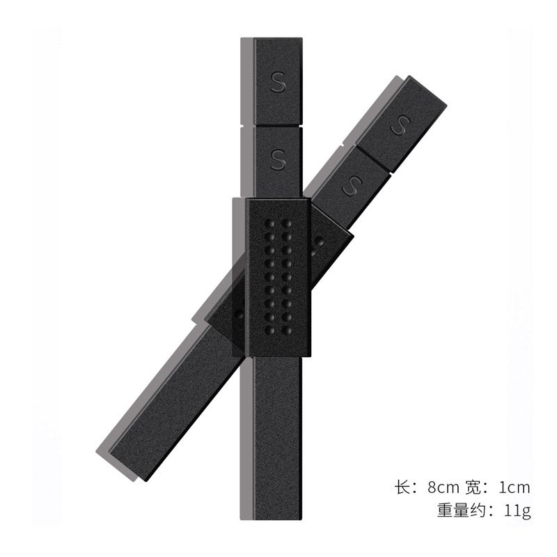 Imán de uñas engrosado imán de ojo de gato fuerte de doble cabeza efecto de fantasía imán de pegamento de ojo de gato mágico 3D especial