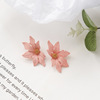 Fuchsia brand cute earrings, wide color palette, flowered